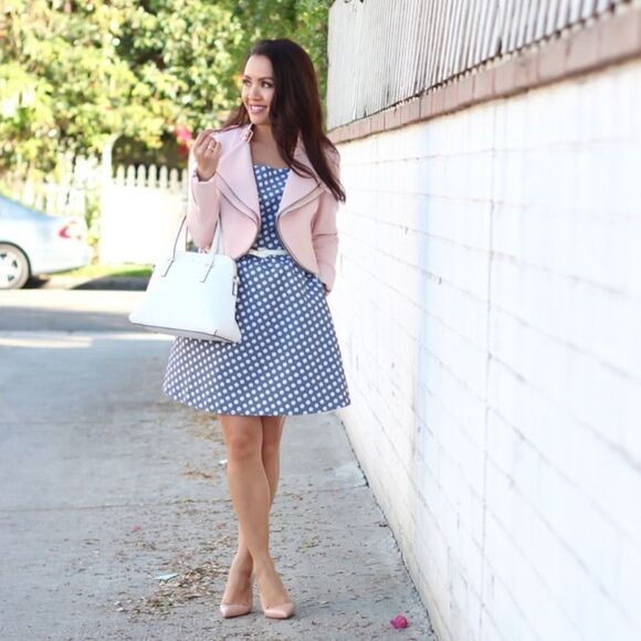 The Limited Polka Dot Sleeveless A-Line Dress - Picture 14 of 14